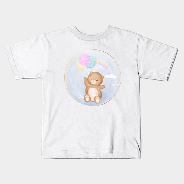 bear Kids T-Shirt by O2Graphic